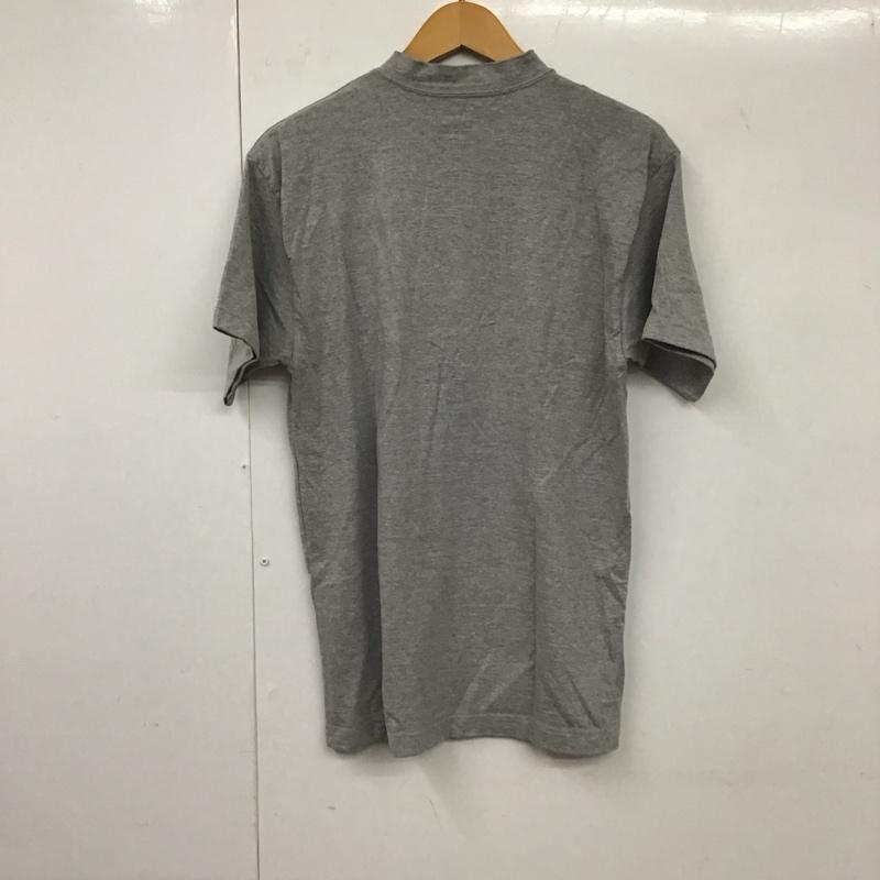 クッシュマン CUSHMAN Tシャツ 半袖 半袖カットソー ヘンリーネックカットソー プリントTシャツ M 無地 灰 / グレー /  メンズ USED 古着 中古 10131506