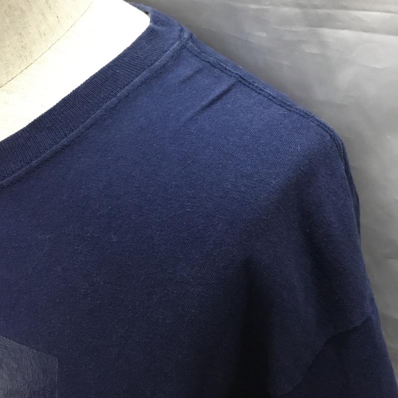 アンダーカバー UNDERCOVER Tシャツ 半袖 半袖カットソー プリントTシャツ クルーネックカットソー madstore L プリント 紺 / ネイビー /  メンズ USED 古着 中古 10120548