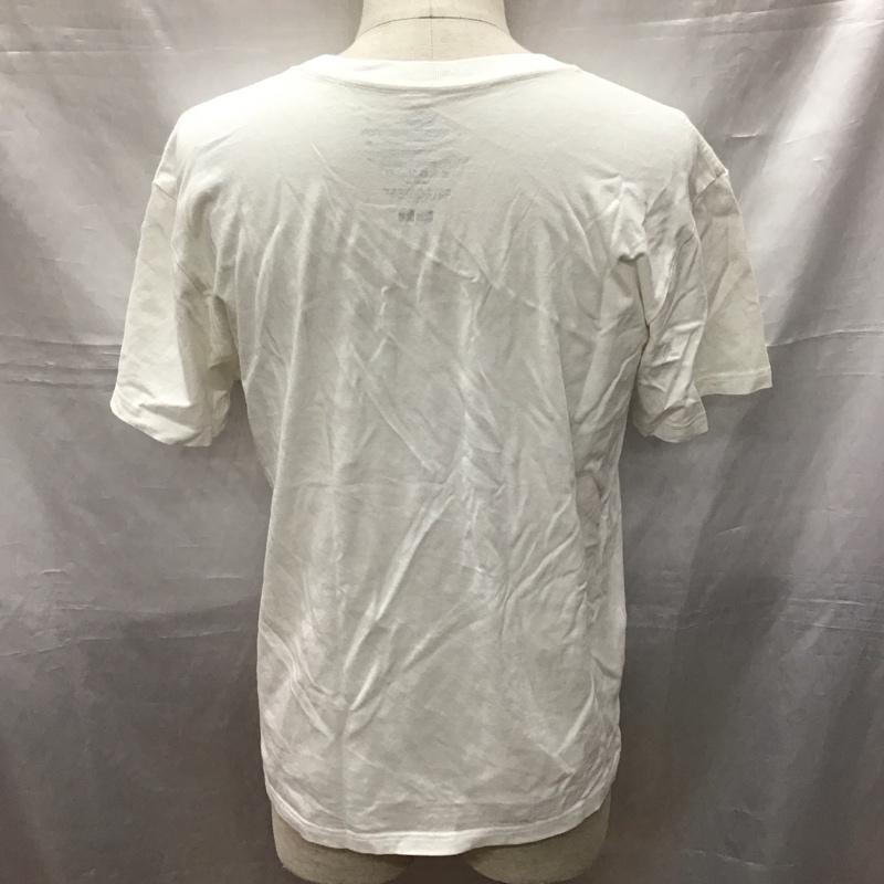 フルーツオブザルーム FRUIT OF THE LOOM Tシャツ 半袖 1003582 BLUE BLUE クルーネックT S ロゴ、文字 白 / ホワイト /  メンズ USED 古着 中古 10117058