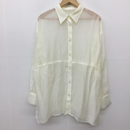ローリーズファーム LOWRYS FARM シャツ、ブラウス 長袖 FREE 無地 アイボリー / アイボリー /  レディース USED 古着 中古 10134398