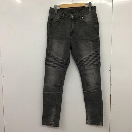 ザラメン ZARA MAN パンツ デニム、ジーンズ デニムパンツ スリムパンツ カジュアルパンツ ストレッチパンツ 36 ダメージ加工 ダークグレー / ダークグレー /  メンズ USED 古着 中古 10149738