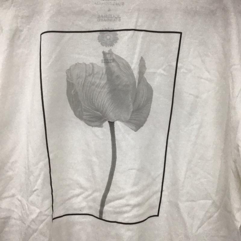 ジャーナルスタンダード JOURNAL STANDARD Tシャツ 半袖 半袖カットソー プリントTシャツ クルーネックカットソー XL 無地 白 / ホワイト /  メンズ USED 古着 中古 10130074