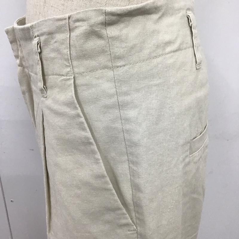 ローリーズファーム LOWRYS FARM パンツ スラックス L 無地 アイボリー / アイボリー /  レディース USED 古着 中古 10108125