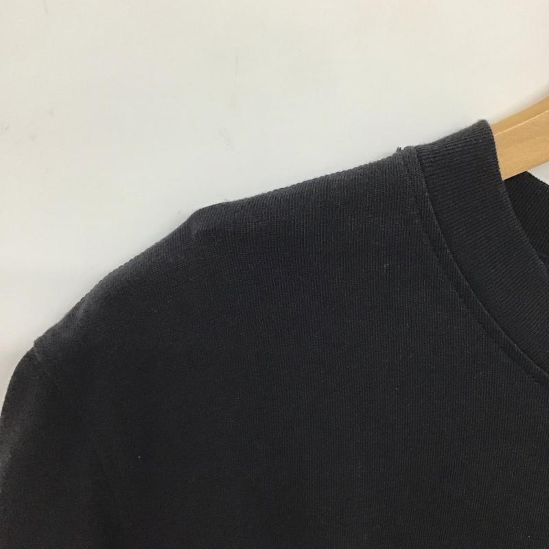 アディダス adidas Tシャツ 半袖 半袖カットソー プリントTシャツ クルーネックカットソー ロゴ、文字 黒 / ブラック /  メンズ USED 古着 中古 10133722