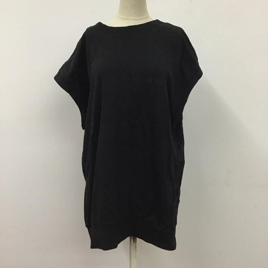 ジーナシス JEANASIS Tシャツ 半袖 JS063833YG Wilson フレンチスリーブ FREE ロゴ、文字 黒 / ブラック /  レディース USED 古着 中古 10115892