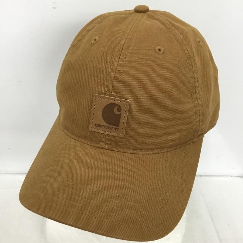 カーハート Carhartt 帽子 キャップ 6パネル ロゴ、文字 茶 / ブラウン /  メンズ USED 古着 中古 10150553