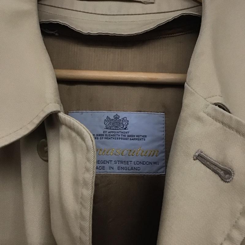 アクアスキュータム Aquascutum コート トレンチコート 無地 ベージュ / ベージュ /  メンズ USED 古着 中古 10140293