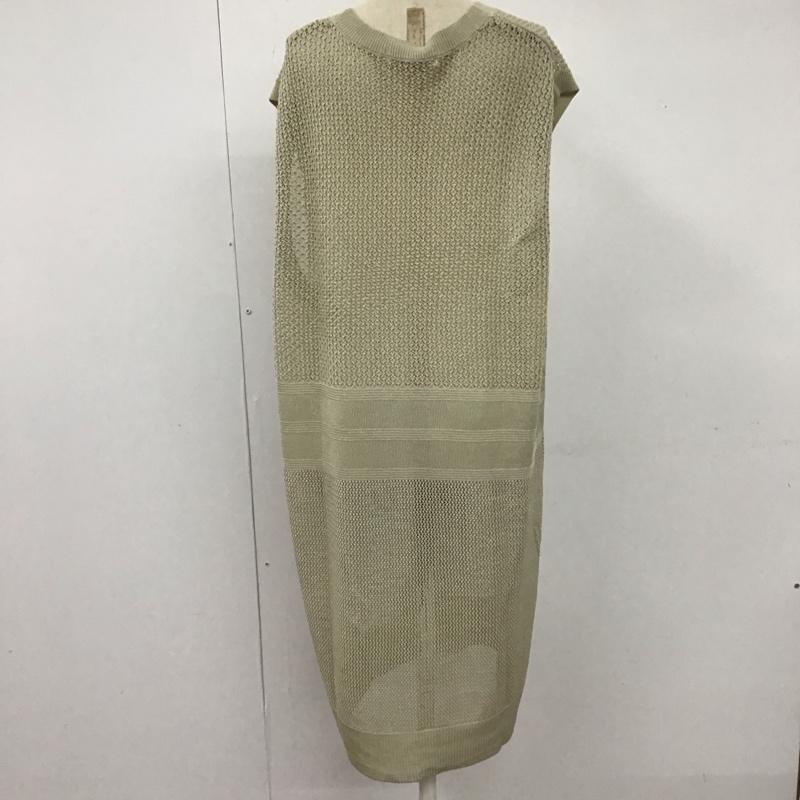 アメリカンホリック AMERICAN HOLIC ベスト ベスト HA26L2X0500 Vネック透かし編みニットベスト ロング丈 L 無地 ベージュ / ベージュ /  レディース USED 古着 中古 10109467