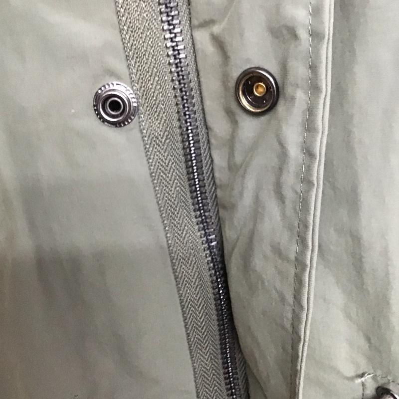 ザラ ZARA ジャケット、上着 ジャンパー、ブルゾン ジップアップジャケット アウター ミリタリージャケット ロングジャケット M 無地 カーキ / カーキ /  メンズ USED 古着 中古 10141325