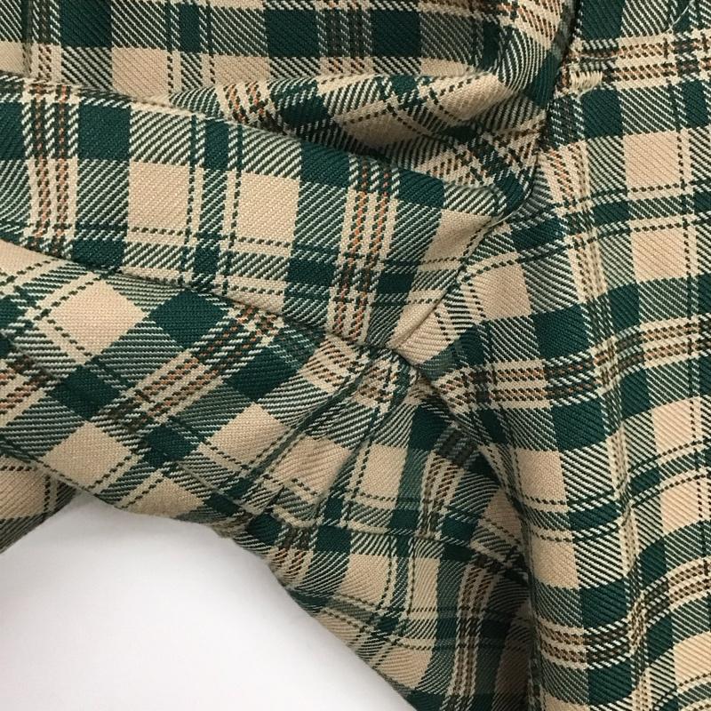 ファーラー FARAH パンツ スラックス スラックスパンツ ワイドパンツ センタータックパンツ 80s M チェック マルチカラー / マルチカラー /  メンズ USED 古着 中古 10149725