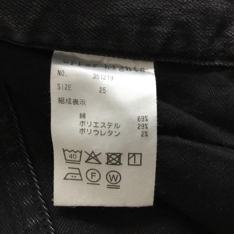 アッパーハイツ upperhights パンツ デニム、ジーンズ 351219 ストレッチ 無地 黒 / ブラック /  レディース USED 古着 中古 10107027