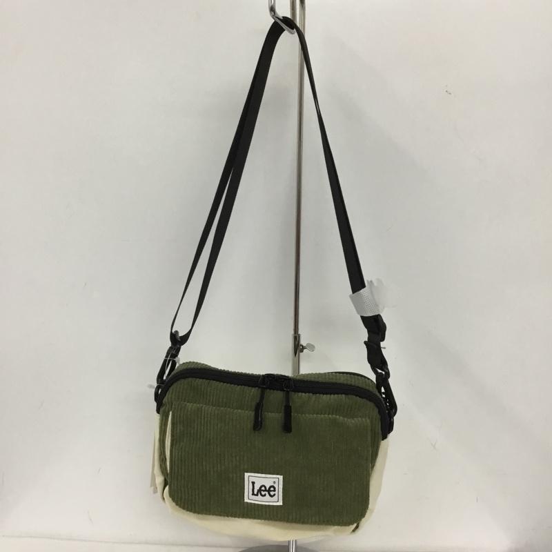 リー Lee ショルダーバッグ ショルダーバッグ 425744 バイカラーコーデュロイショルダーバッグ タグ付き ロゴ、文字 カーキ / カーキ / X アイボリー / アイボリー /  レディース USED 古着 中古 10136345