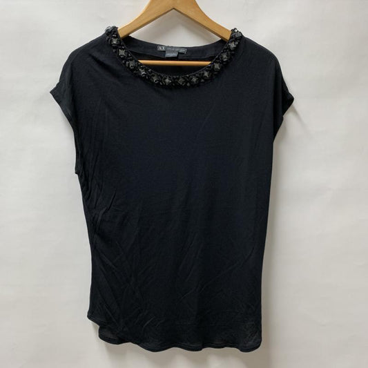 アルマーニエクスチェンジ ARMANI EXCHANGE タンクトップ タンクトップ M 無地 X  黒 / ブラック /  レディース USED 古着 中古 10015935