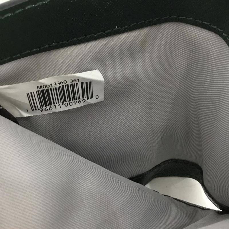 マークジェイコブス MARCJACOBS 財布 二つ折り バイカラー 2トーン L字ファスナー ワンポイント 緑 / グリーン / X カーキ / カーキ /  レディース USED 古着 中古 10142110