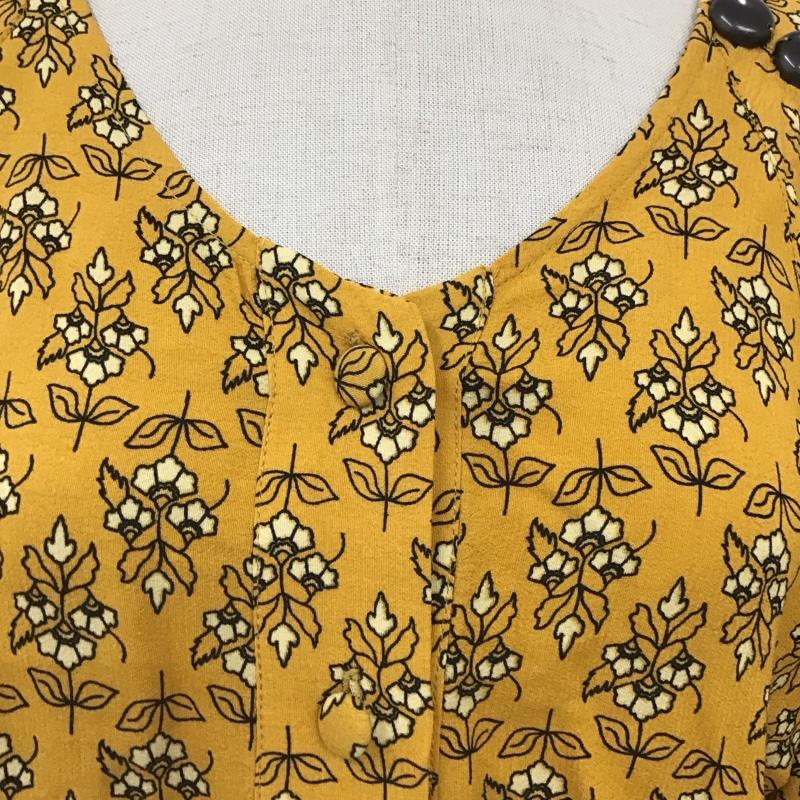 スライ SLY シャツ、ブラウス 半袖 0309sb30-0650 TEA TREE FLOWER TOPS FREE  黄 / イエロー /  レディース USED 古着 中古 10119941