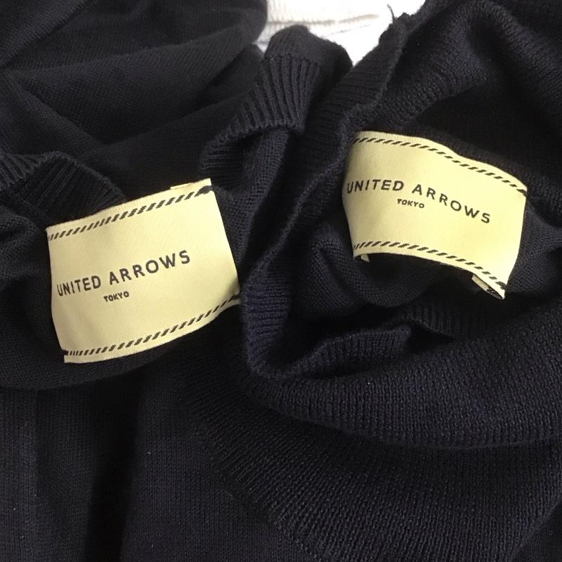 ユナイテッドアローズ UNITED ARROWS アンサンブルニット 長袖 無地 黒 / ブラック /  レディース USED 古着 中古 10108675
