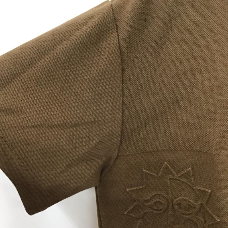 ハフ HUF ポロシャツ 半袖 半袖ポロシャツ 半袖カットソー カラーシャツ S ロゴ、文字 茶 / ブラウン /  メンズ USED 古着 中古 10130125