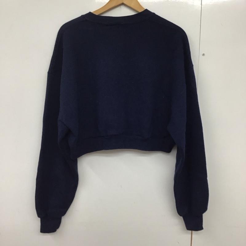 ラッセルアスレティック Russell Athletic トレーナー 長袖 XL 無地 紺 / ネイビー /  レディース USED 古着 中古 10140735