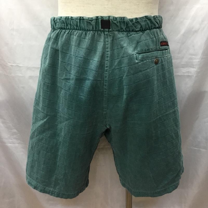 グラミチ GRAMICCI パンツ ショートパンツ ハーフパンツ ショートパンツ カジュアルパンツ 90s usa製 L ロゴ、文字 緑 / グリーン /  メンズ USED 古着 中古 10115752