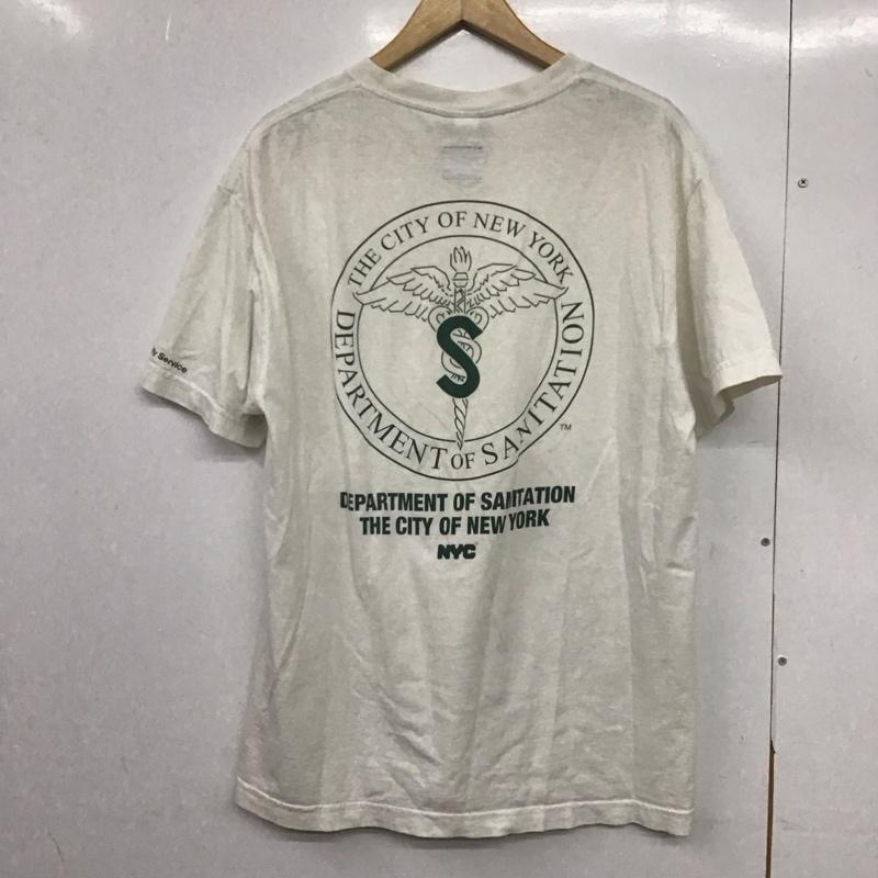 ラファイエット Lafayette Tシャツ 半袖 半袖カットソー プリントTシャツ クルーネックカットソー L ロゴ、文字 白 / ホワイト /  メンズ USED 古着 中古 10146208