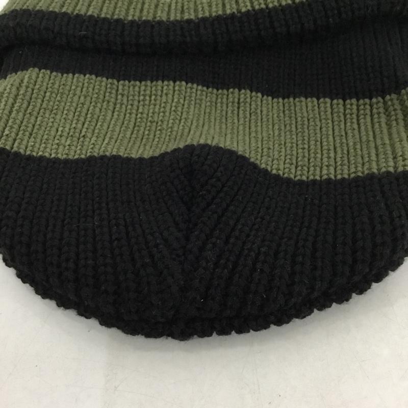 アディダスオリジナルス adidas originals 帽子 ニット帽 JD5167 シュムーフォイル ビーニー マーク・ゴンザレス ワンポイント 黒 / ブラック / X カーキ / カーキ /  メンズ USED 古着 中古 10143662