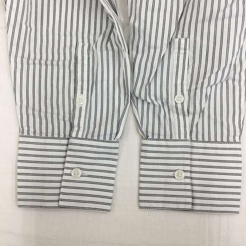 ローリーズファーム LOWRYS FARM シャツ、ブラウス 長袖 FREE ストライプ 白 / ホワイト /  レディース USED 古着 中古 10134399