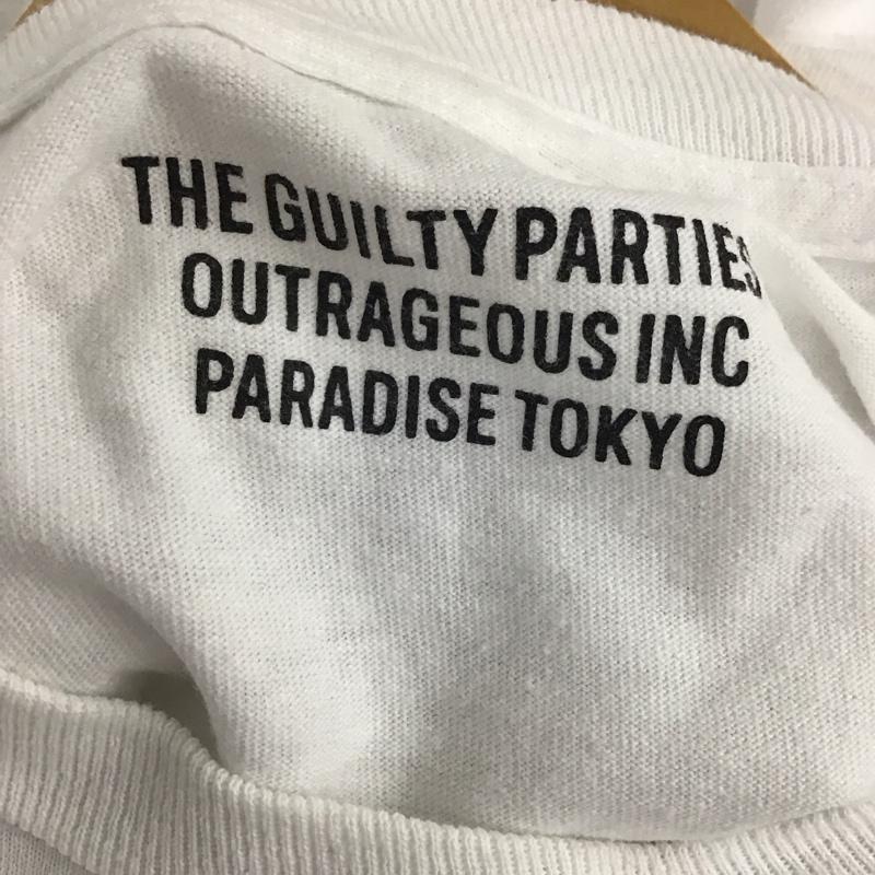 ワコマリア WACKO MARIA Tシャツ 長袖 24SS-WMT-LT01 LONG SLEEVE T-SHIRT L ロゴ、文字 X 刺繍 白 / ホワイト /  メンズ USED 古着 中古 10134811