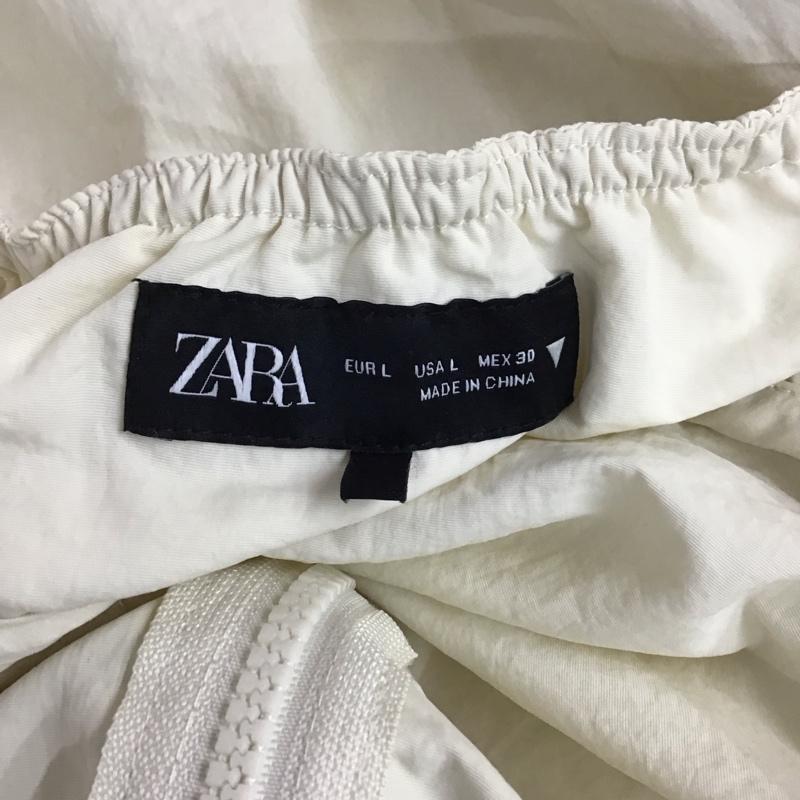 ザラ ZARA ワンピース ロングスカート 4764 801 712 ナイロン キャミワンピース L 無地 アイボリー / アイボリー /  レディース USED 古着 中古 10119621
