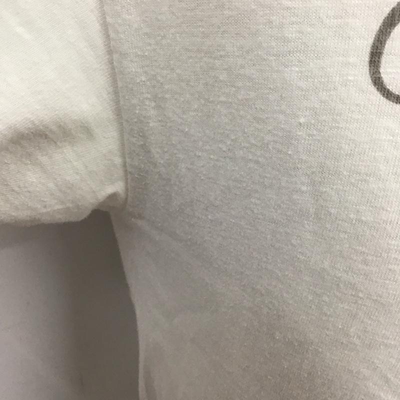 クーティー COOTIE Tシャツ 半袖 クルーネック S ロゴ、文字 白 / ホワイト /  メンズ USED 古着 中古 10107544