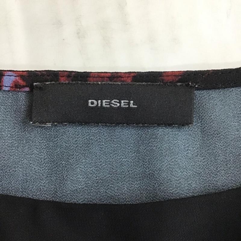 ディーゼル DIESEL ワンピース ロングスカート ノースリーブ XXS 花柄 黒 / ブラック /  レディース USED 古着 中古 10110867