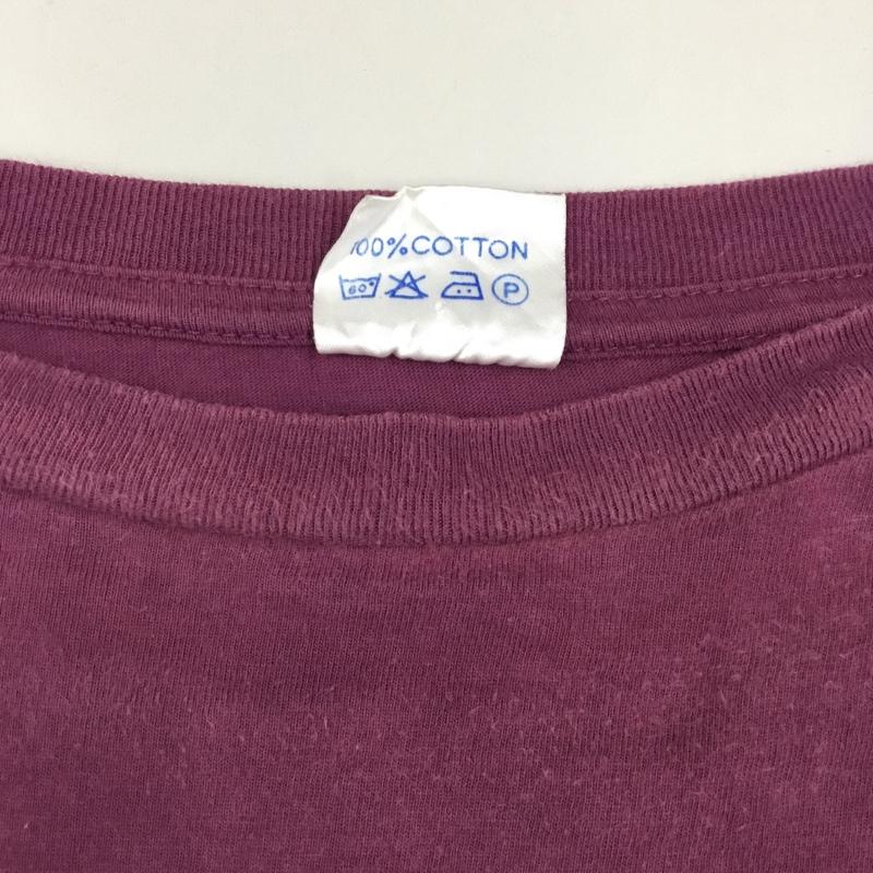 古着 USED Tシャツ 半袖 半袖カットソー プリントTシャツ クルーネックカットソー 古着 L プリント えんじ / ワインレッド /  メンズ USED 古着 中古 10122927