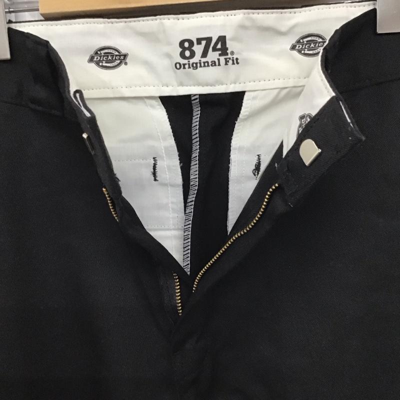 ディッキーズ Dickies パンツ ワークパンツ、ペインターパンツ ワイドパンツ カジュアルパンツ ワークパンツ 30インチ 無地 黒 / ブラック /  メンズ USED 古着 中古 10140114