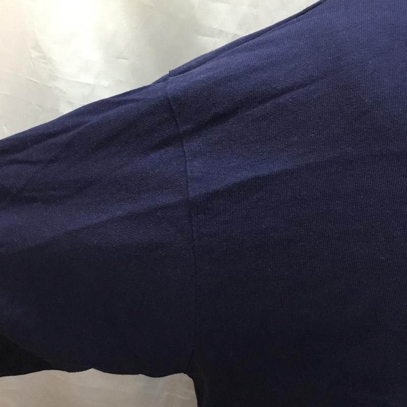 アヴィレックス AVIREX Tシャツ 半袖 半袖カットソー プリントTシャツ クルーネックカットソー XXL プリント 紺 / ネイビー /  メンズ USED 古着 中古 10120454