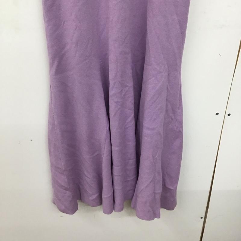 スローブイエナ SLOBE IENA ワンピース ロングスカート ロングワンピース ノースリーブワンピース フレアスカート 無地 紫 / パープル /  レディース USED 古着 中古 10147888