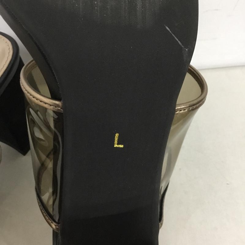 ランダ RANDA サンダル サンダル クリアミュールサンダル L 無地 黒 / ブラック /  レディース USED 古着 中古 10144835