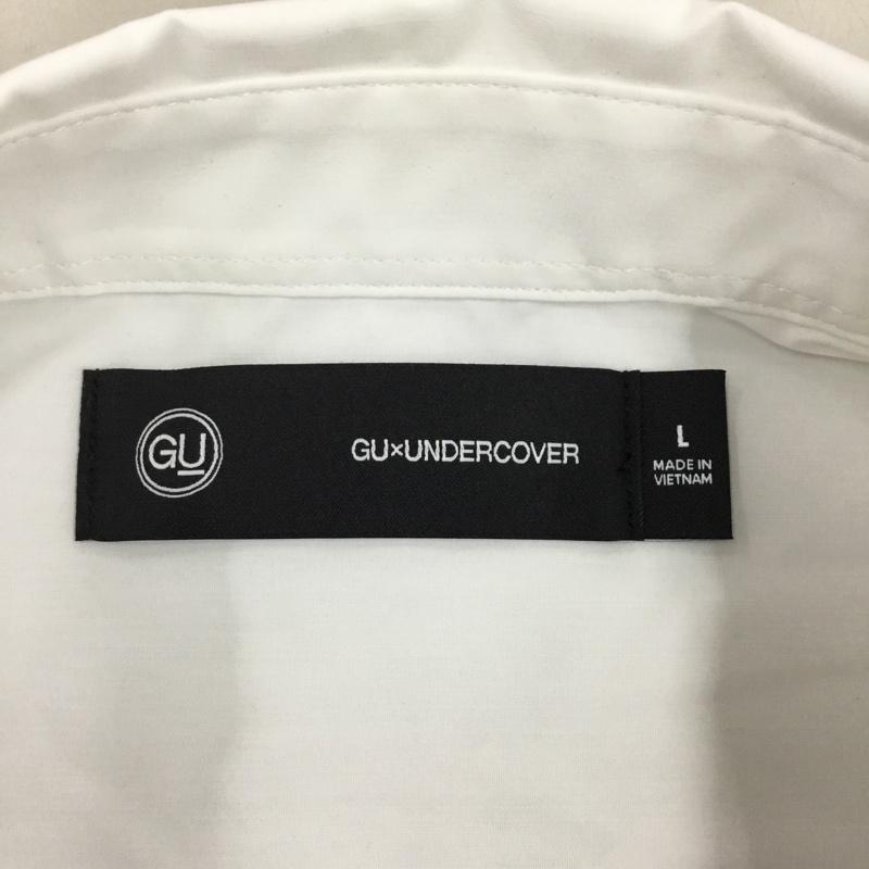 ジーユー GU シャツ、ブラウス 半袖 331-351027 UNDERCOVERジップポケットシャツ 半袖シャツ カジュアルシャツ L 無地 白 / ホワイト /  メンズ USED 古着 中古 10111301