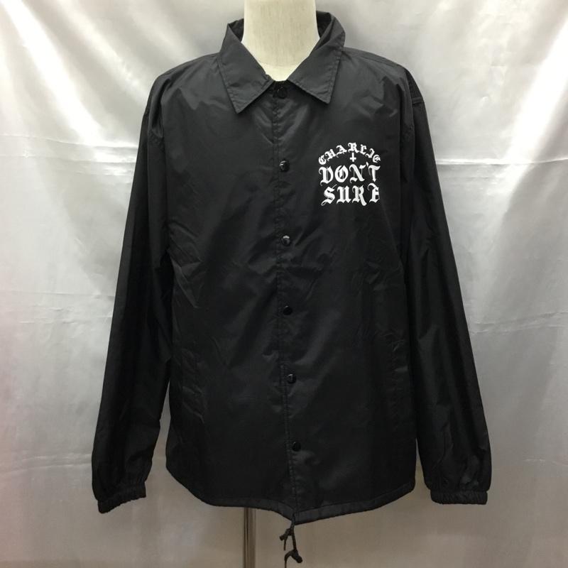 ソフト・マシーン SOFTMACHINE ジャケット、上着 ジャンパー、ブルゾン TERROR JK コーチジャケット XL プリント 黒 / ブラック /  メンズ USED 古着 中古 10108821