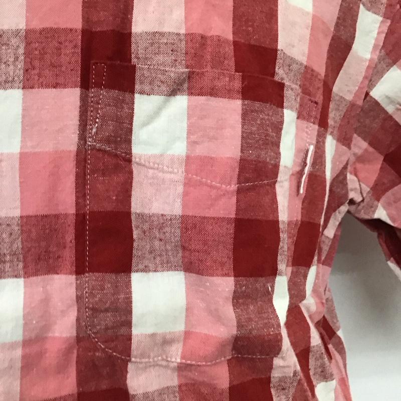 カールヘルム KARLHELMUT シャツ、ブラウス 半袖 半袖シャツ カラーシャツ 半袖カットソー チェックシャツ チェック 白 / ホワイト / X 赤 / レッド /  メンズ USED 古着 中古 10124489