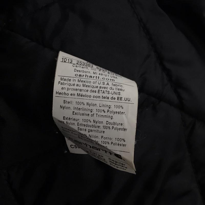カーハート Carhartt ジャケット、上着 ジャケット、ブレザー C55 BLK 襟コーデュロイ Extremes L ロゴ、文字 黒 / ブラック /  メンズ USED 古着 中古 10107925