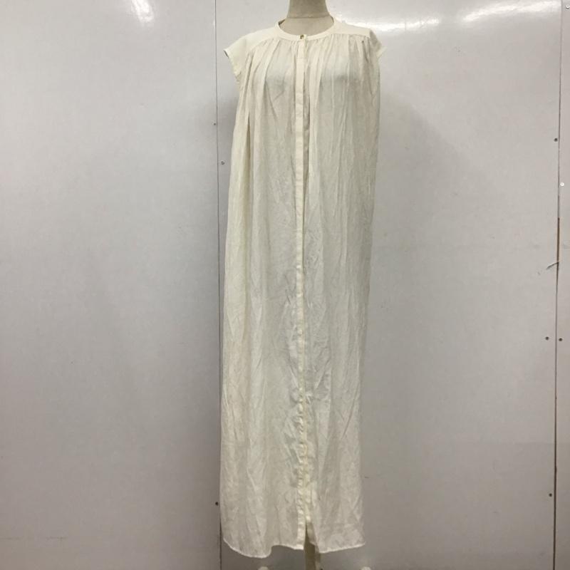 アプレジュールミニョン apres jour mignon ワンピース ロングスカート MAJ927224B ノースリーブ 前開き FREE 無地 白 / ホワイト /  レディース USED 古着 中古 10115498