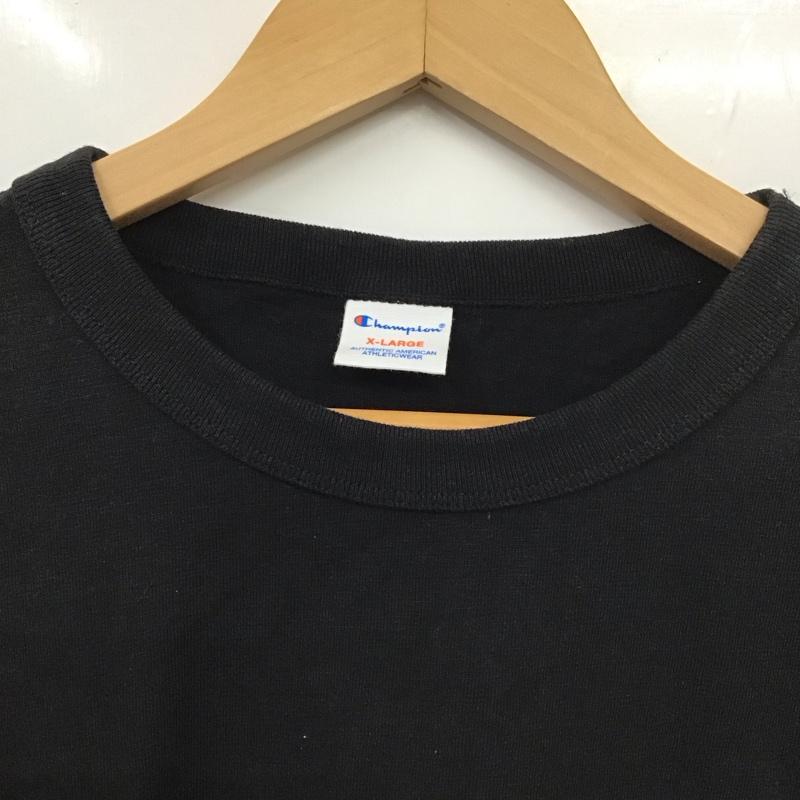 チャンピオン Champion Tシャツ 半袖 C3-U301 ショートスリーブTシャツ TOKYO XL ロゴ、文字 黒 / ブラック /  メンズ USED 古着 中古 10131333