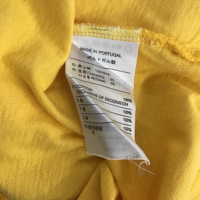 ナイキ NIKE Tシャツ 半袖 半袖カットソー プリントTシャツ クルーネックカットソー 古着 S プリント 黄 / イエロー /  メンズ USED 古着 中古 10144185