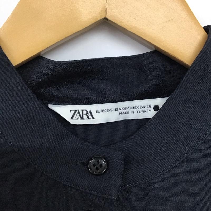 ザラ ZARA シャツ、ブラウス 長袖 無地 紺 / ネイビー /  レディース USED 古着 中古 10142768