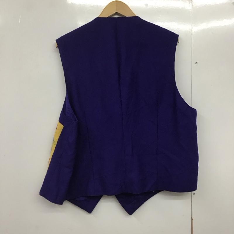 古着 USED ベスト ベスト カジュアルベスト ノースリーブカットソー 前ボタン 古着 プリント マルチカラー / マルチカラー /  メンズ USED 古着 中古 10141887