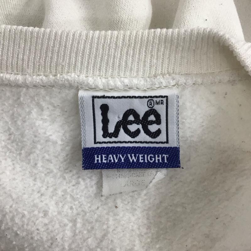 リー Lee トレーナー 長袖 長袖トレーナー プリントスウェット クルーネック リブスウェットカットソー プリント 白 / ホワイト /  メンズ USED 古着 中古 10109314