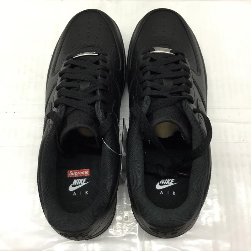 ナイキ NIKE スニーカー スニーカー CU9225 001 AIR FORCE 1 LOW SUPREME 28cm 箱有 28.0cm ロゴ、文字 黒 / ブラック /  メンズ USED 古着 中古 10112848