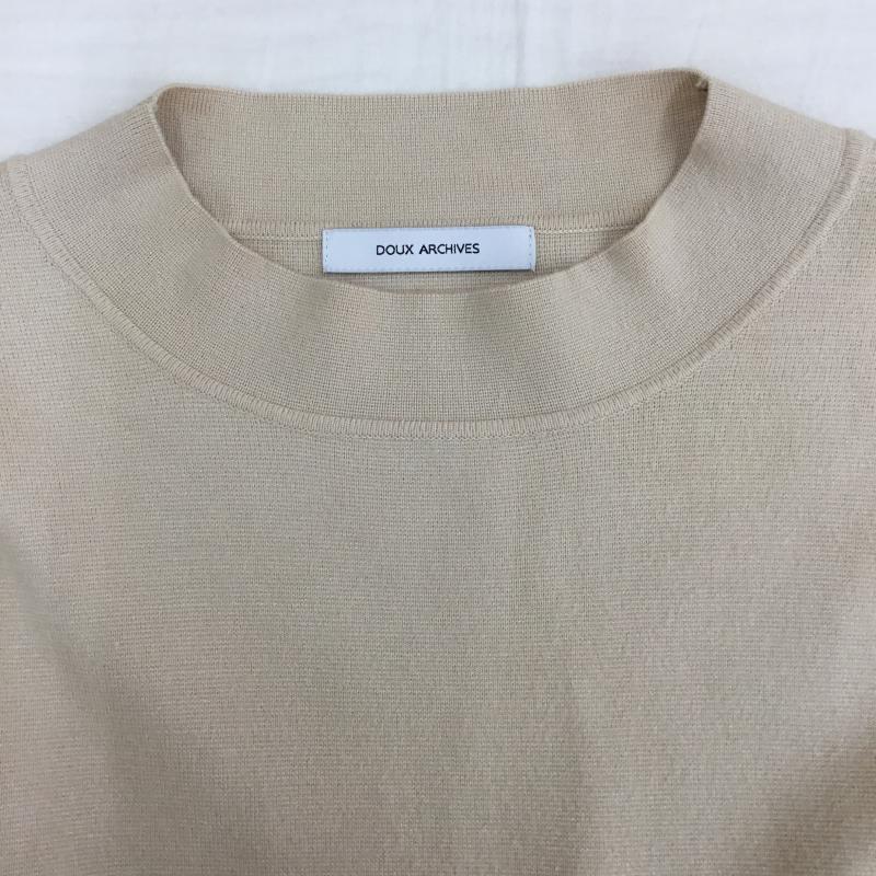ドゥアルシーヴ Doux archives ニット、セーター 長袖 FREE 無地 ベージュ / ベージュ /  レディース USED 古着 中古 10142561