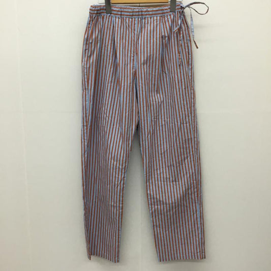 オメカシ Omekashi パンツ サルエルパンツ FREE ストライプ 水色 / ライトブルー / X 橙 / オレンジ /  レディース USED 古着 中古 10139658