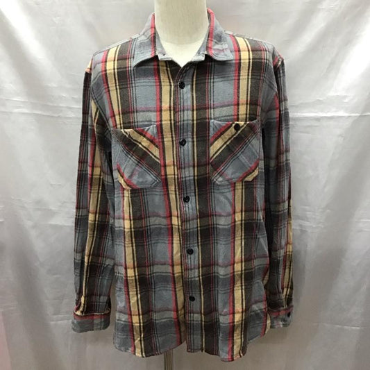 ショット schott シャツ、ブラウス 長袖 長袖シャツ カラーシャツ ポケットシャツ 長袖カットソー チェックシャツ XL チェック マルチカラー / マルチカラー /  メンズ USED 古着 中古 10116289