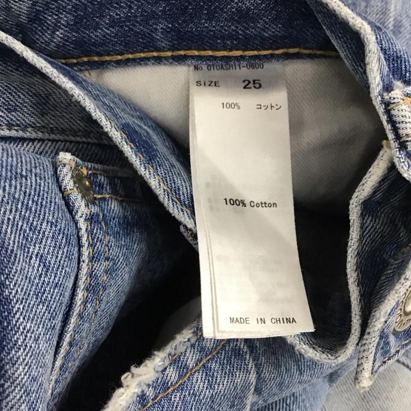 マウジー MOUSSY パンツ デニム、ジーンズ 010ASH11-0600 PATCHWORK STRAIGHT 無地 青 / ブルー /  レディース USED 古着 中古 10131322